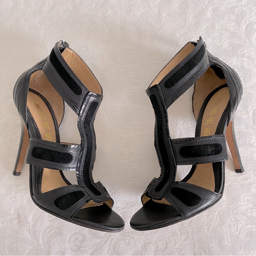 L.A.M.B. Gwen Stefani Two Tone Strappy Sandals